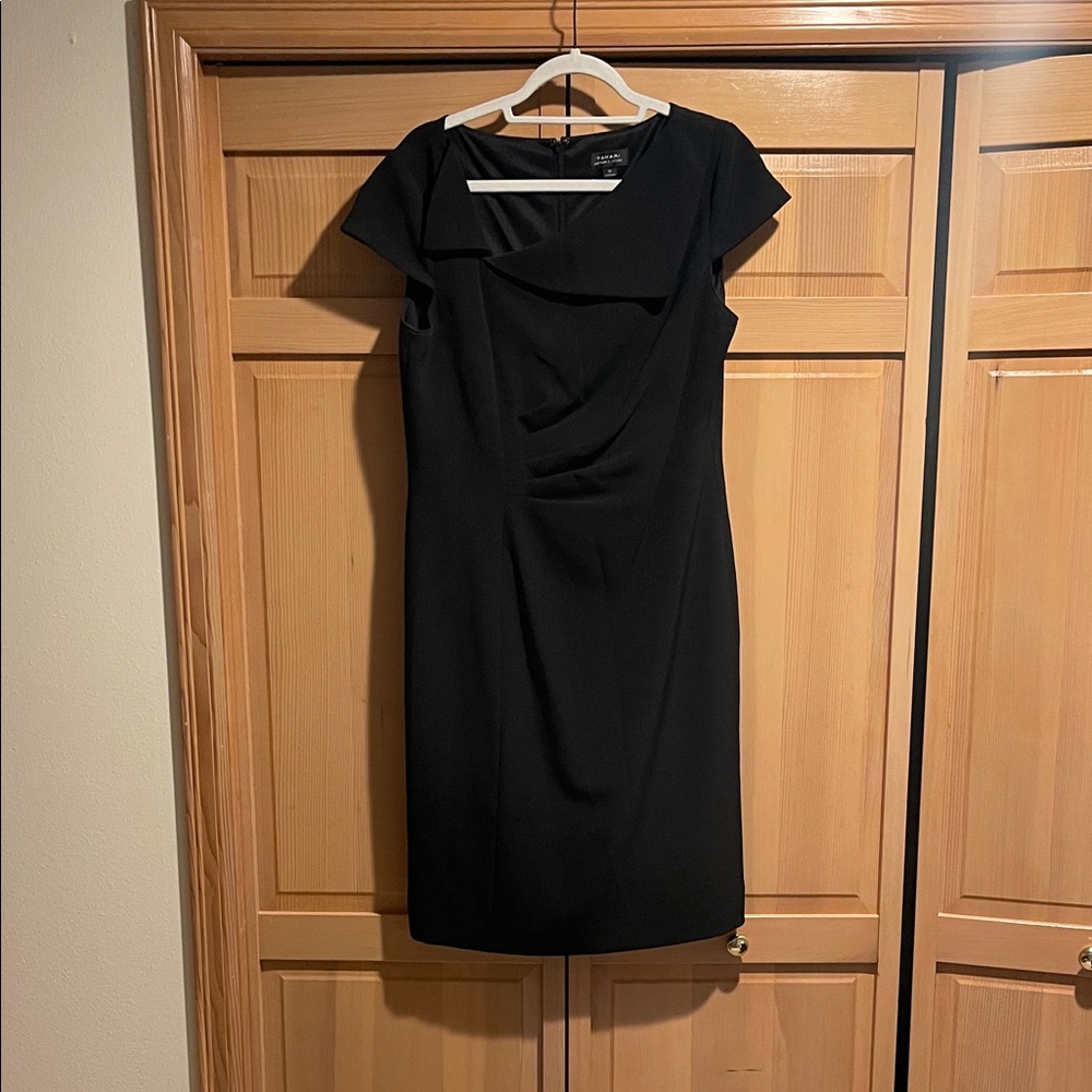 Tahari Black Midi Dress